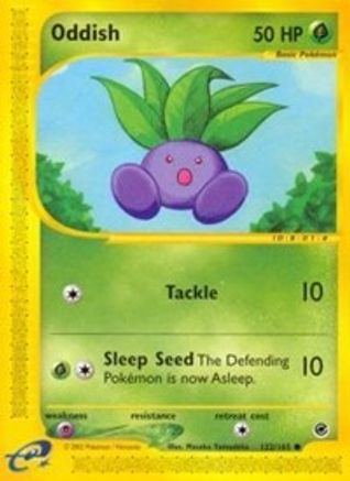 Oddish 122/165 - Reverse Holofoil Expedition
