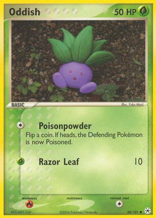 Oddish 068/101 - Reverse Holofoil Hidden Legends