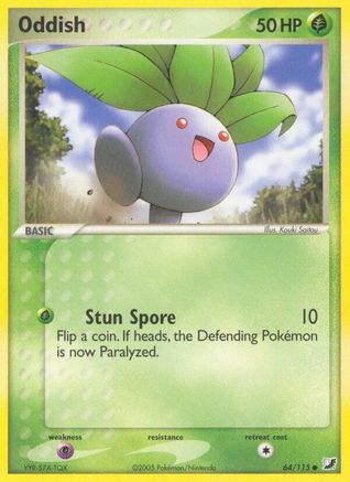 Oddish 064/115 - Reverse Holofoil Unseen Forces