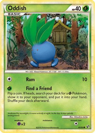 Oddish 060/90  - Reverse Holofoil Undaunted