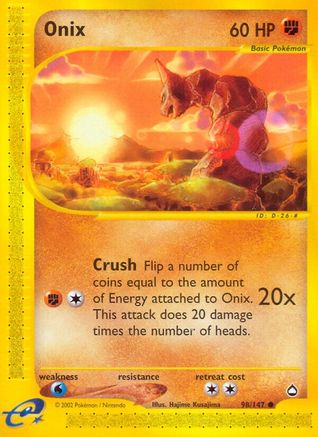 Onix 098/147 - Reverse Holofoil Aquapolis