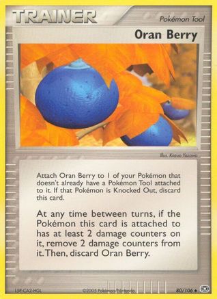 Oran Berry 080/106 - Reverse Holofoil Emerald