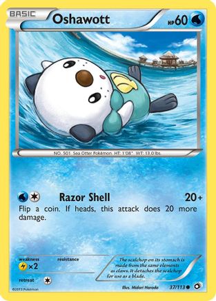 Oshawott 037/113  - Reverse Holofoil Legendary Treasures