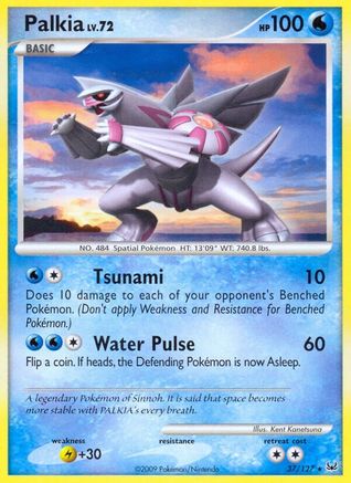 Palkia 037/127  - Reverse Holofoil Platinum