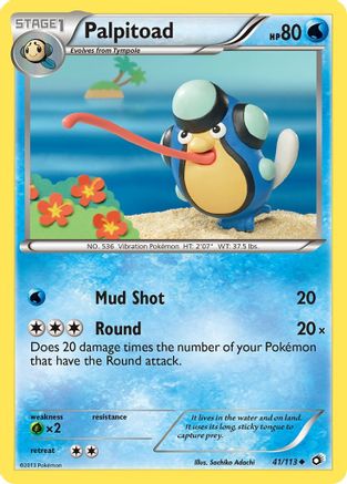 Palpitoad 041/113  - Reverse Holofoil Legendary Treasures
