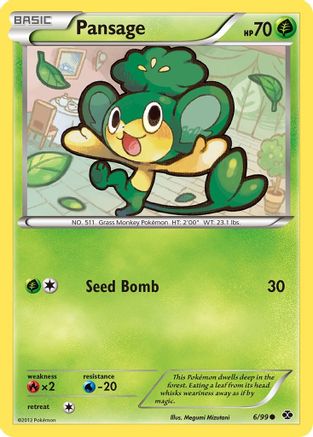 Pansage 006/99  - Reverse Holofoil Next Destinies
