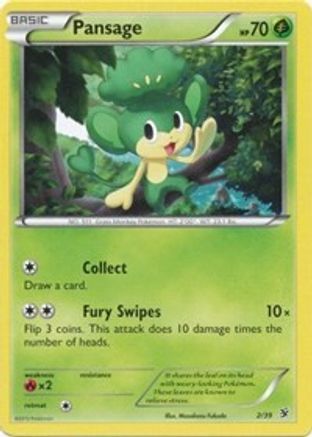 Pansage 002  Kalos Starter Set