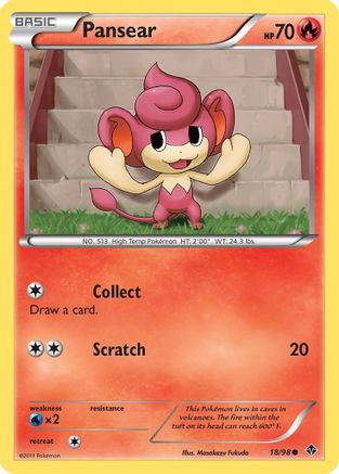 Pansear 018/98  - Reverse Holofoil Emerging Powers