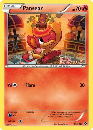 Pansear 015/99  - Reverse Holofoil Next Destinies