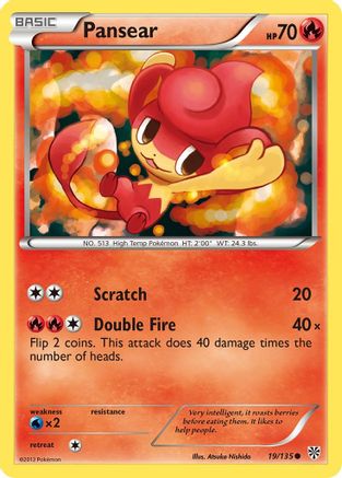 Pansear 019/135  - Reverse Holofoil Plasma Storm