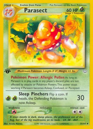 Parasect 035/64 - 1st Edition Neo Revelation