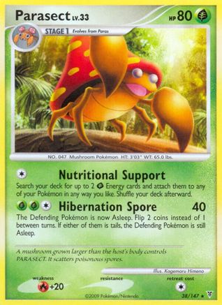 Parasect 038/147  - Reverse Holofoil Supreme Victors
