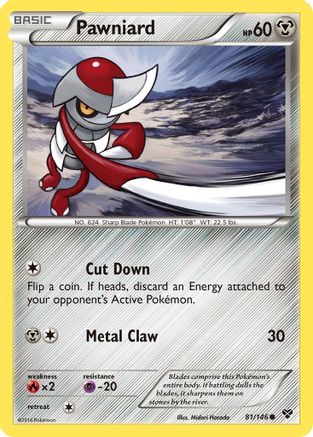 Pawniard 081/146  - Reverse Holofoil XY Base Set