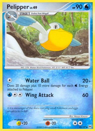 Pelipper 045/99  - Reverse Holofoil Arceus