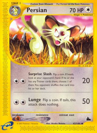 Persian 042/144 - Reverse Holofoil Skyridge