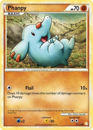 Phanpy 077/123  - Reverse Holofoil HeartGold SoulSilver