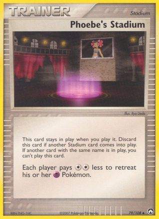 Phoebe's Stadium 079/108 - Reverse Holofoil Power Keepers