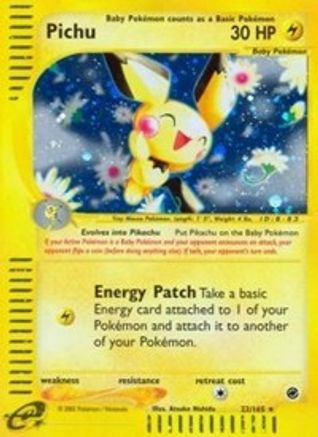 Pichu 022/165 - Reverse Holofoil Expedition
