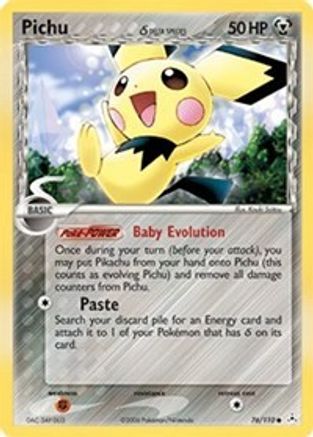 Pichu (Delta Species) 076/110 - Reverse Holofoil Holon Phantoms