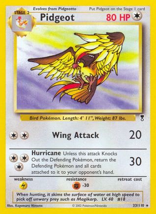 Pidgeot 033/110 - Reverse Holofoil Legendary Collection