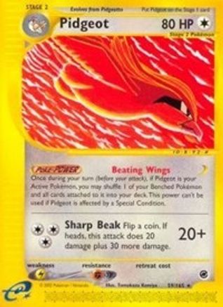 Pidgeot 059/165 - Reverse Holofoil Expedition