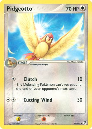 Pidgeotto 045/112 - Reverse Holofoil FireRed & LeafGreen