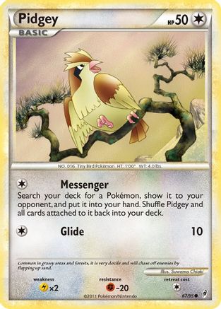Pidgey 067/95  - Reverse Holofoil Call of Legends