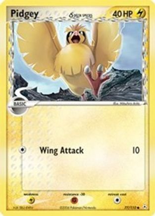 Pidgey (Delta Species) 077/110 - Reverse Holofoil Holon Phantoms