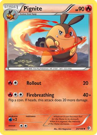 Pignite 025/149  - Reverse Holofoil Boundaries Crossed