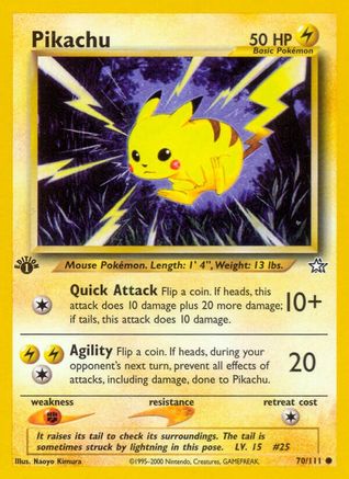 Pikachu 070/111 - 1st Edition Neo Genesis