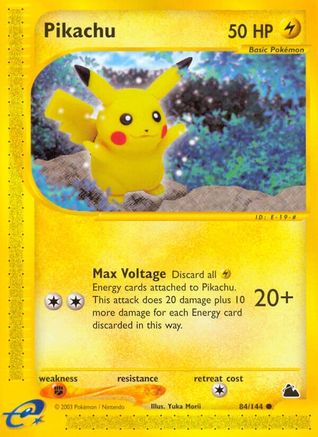 Pikachu 084/144 - Reverse Holofoil Skyridge