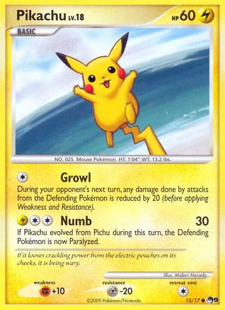Pikachu 015/017  POP Series 9