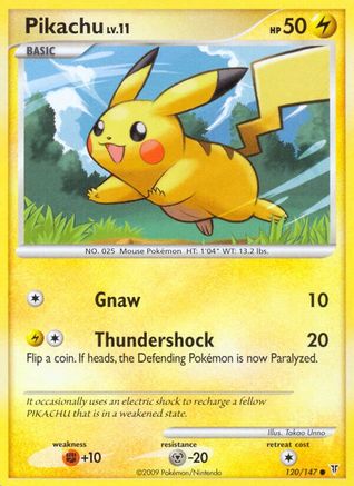 Pikachu 120/147  - Reverse Holofoil Supreme Victors