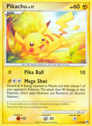 Pikachu 071/99  - Reverse Holofoil Arceus