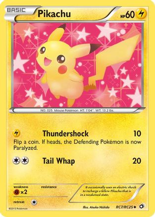 Pikachu RC7/RC25  - Holofoil Legendary Treasures Radiant Collection