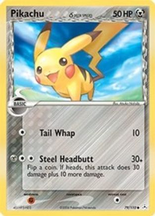 Pikachu (Delta Species) 079/110 - Reverse Holofoil Holon Phantoms