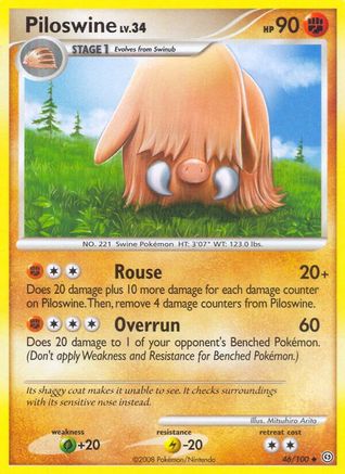 Piloswine 046/100  - Reverse Holofoil Stormfront