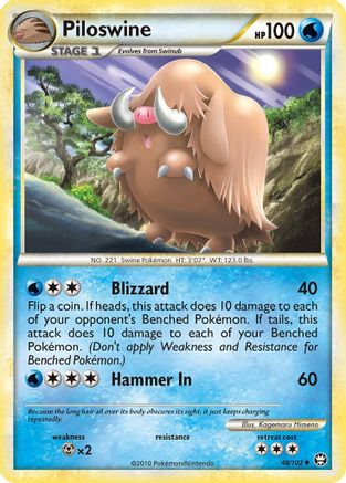 Piloswine 048/102  - Reverse Holofoil Triumphant