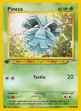 Pineco 077/105 - 1st Edition Neo Destiny