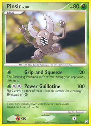 Pinsir 059/132  - Reverse Holofoil Secret Wonders