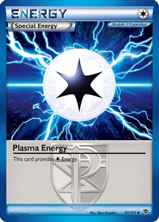 Plasma Energy (Team Plasma) 091/101  - Reverse Holofoil Plasma Blast