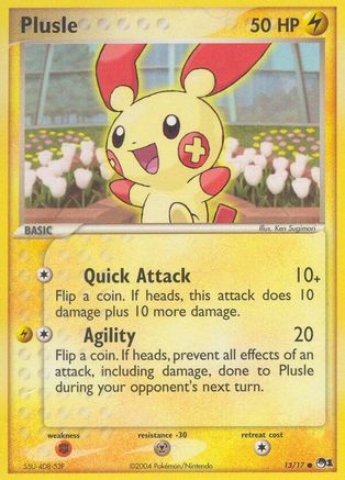 Plusle 013/017  POP Series 1