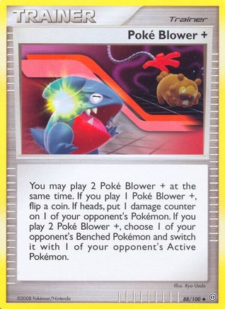 Poke Blower + 088/100  - Reverse Holofoil Stormfront
