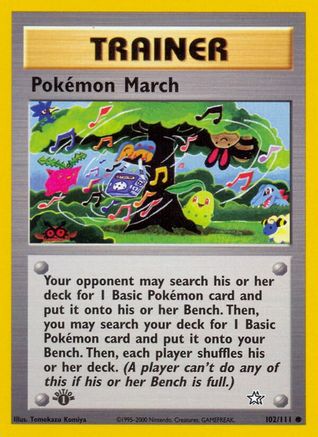 Pokemon March 102/111 - 1st Edition Neo Genesis