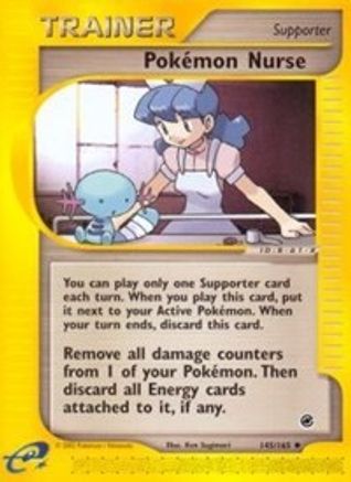 Pokemon Nurse 145/165 - Reverse Holofoil Expedition