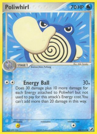 Poliwhirl 068/115 - Reverse Holofoil Unseen Forces