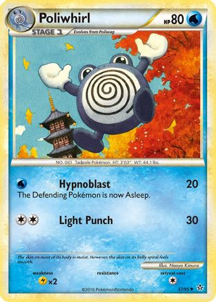 Poliwhirl 037/95  - Reverse Holofoil Unleashed
