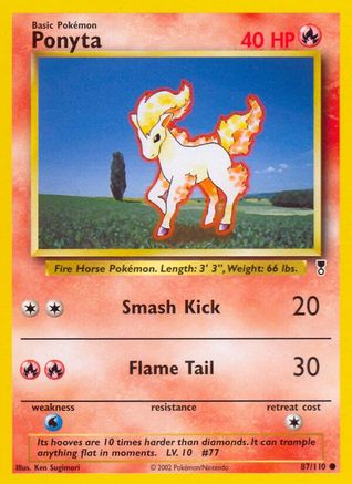 Ponyta 087/110 - Reverse Holofoil Legendary Collection
