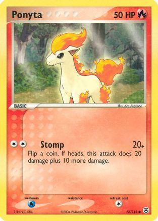 Ponyta 076/112 - Reverse Holofoil FireRed & LeafGreen