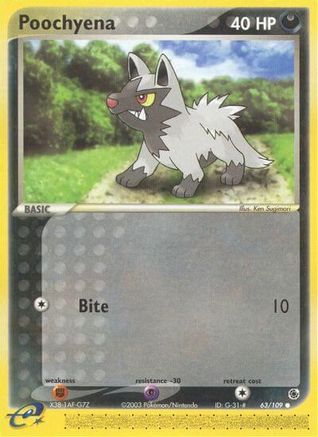 Poochyena 063/109 - Reverse Holofoil Ruby and Sapphire